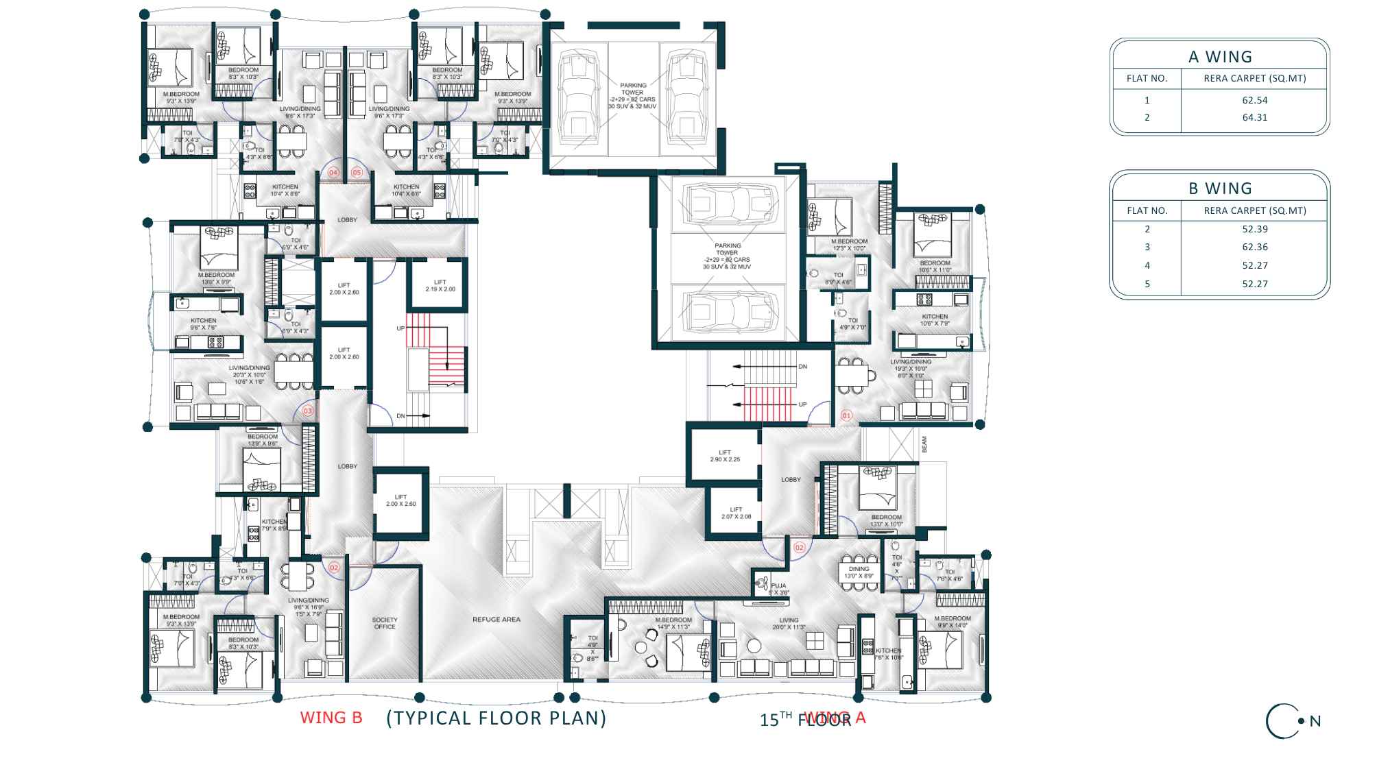 Evana-By-Geecee-15th-Typical-floorplan