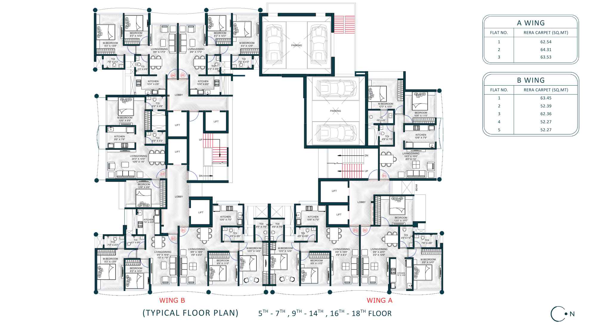 Evana-By-Geecee-Typical-Floor-Plan-5th-18th